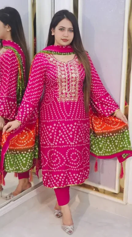 Elegant Farshi Stitched Dress