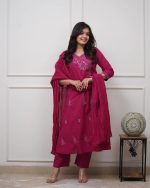 embroidery three piece