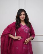 embroidery three piece