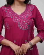 embroidery three piece