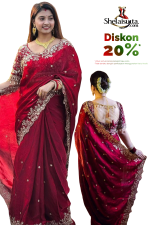 Maroon Saree