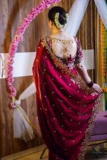 Maroon Saree