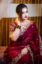 Maroon Saree